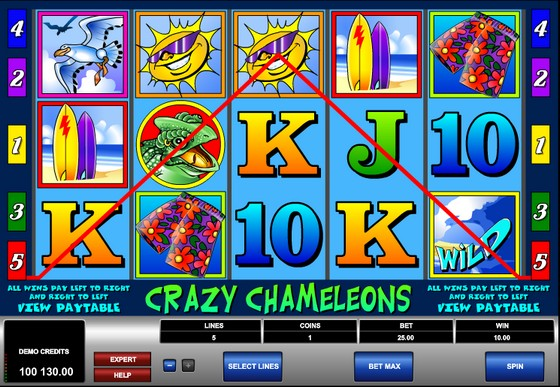 Crazy Chameleons - win both ways slots