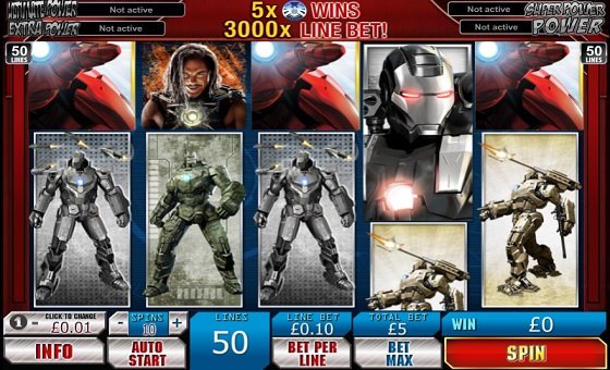 Iron Man 2 Superhero Slots