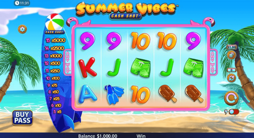Summer Vibes: Cash Shot - summer slots
