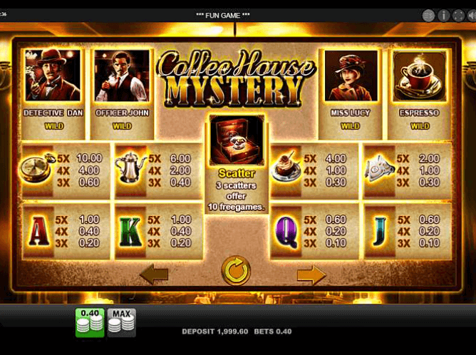 Coffee House Mystery - merkur (gaming) slots